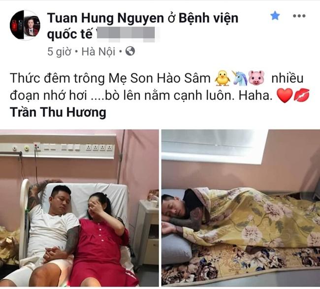 Ngủ thiếp đi trên giường sản phụ, ông bố bỉm sữa Tuấn Hưng không ngờ bị soi ra chi tiết siêu hài-4