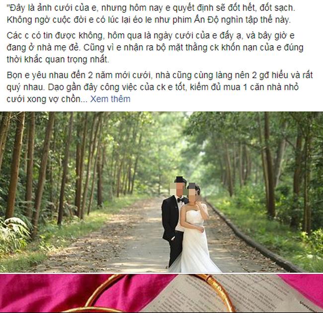 Khó tin: Đúng ngày cưới phát hiện chồng cặp bồ già, cô dâu mang cả thùng tiền mừng trả bố mẹ chồng, trút váy cưới bỏ đi-1