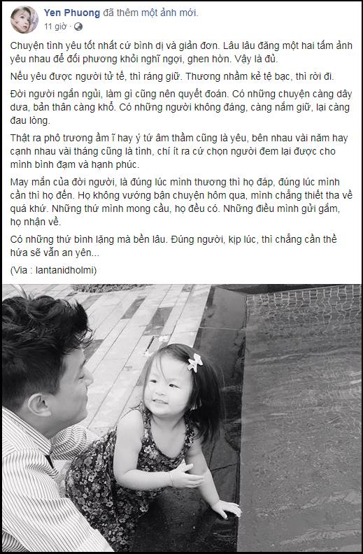 Hiếm khi nhắc đến chồng trên mạng, vậy mà cũng có lúc bà xã nói về Lam Trường quá đỗi sâu sắc và ngọt ngào-2