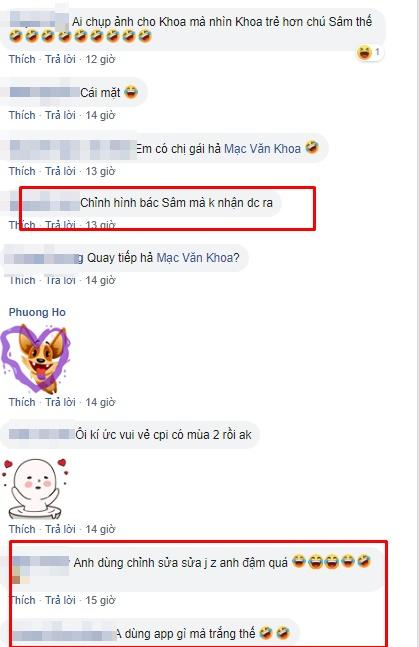 Dùng app chụp ảnh quá tay, Mạc Văn Khoa khiến ai nhìn cũng hết hồn với nhan sắc lão hóa ngược của MC Lại Văn Sâm-4