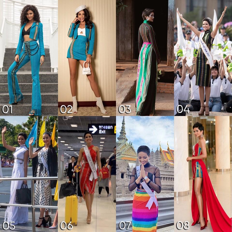 Kể từ khi đăng quang hoa hậu, HHen Niê chỉ thực sự tỏa sáng khi diện loạt trang phục thổ cẩm dân tộc Ê-Đê-10