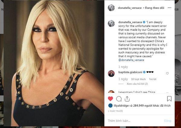 NTK Donatella Versace lên tiếng xin lỗi về chiếc áo phông gây tranh cãi-2