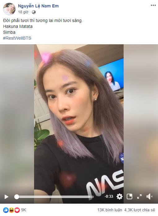 Fan BTS sợ hết hồn khi Nam Em đột nhiên mê mệt các oppa, bắt chước Jungkook cover Bad Guy giật long tóc-2