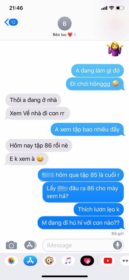 Lấy về nhà đi con làm bia đỡ để đi với gái, anh chàng bị người yêu vạch mặt đáng xấu hổ-1