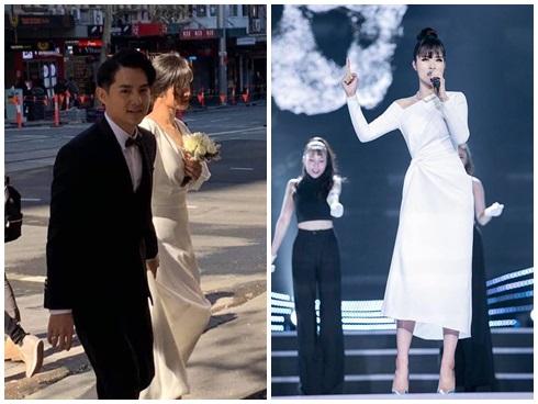 Chỉ mới lộ vài tấm ảnh chụp vội, dân tình đã phát sốt dự đoán váy cưới Đông Nhi