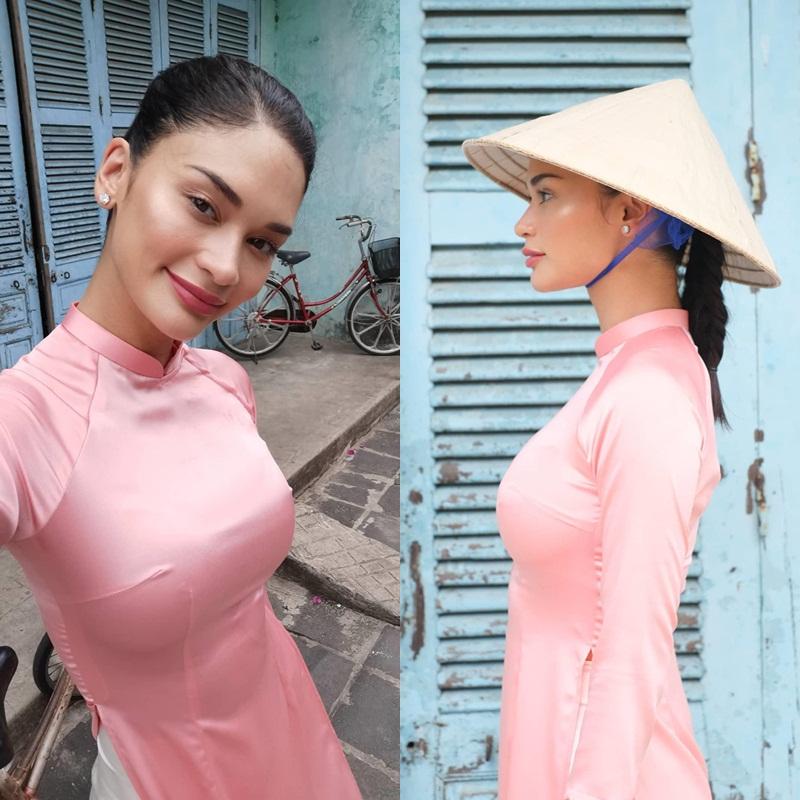 Hoa hậu Hoàn vũ bất ngờ diện áo dài nền nã, khoe nhan sắc xinh đẹp giữa phố cổ Hội An-7