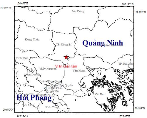 Động đất làm rung lắc ở Quảng Ninh-1