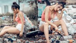 Đi nhặt ve chai nhưng phong cách thời trang phang hoàn cảnh của gái xinh Sài Gòn gây xôn xao mạng xã hội