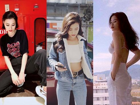 Chán mặc hở vòng một, mỹ nhân Việt chạy theo trend khoe eo, cơ bụng-17