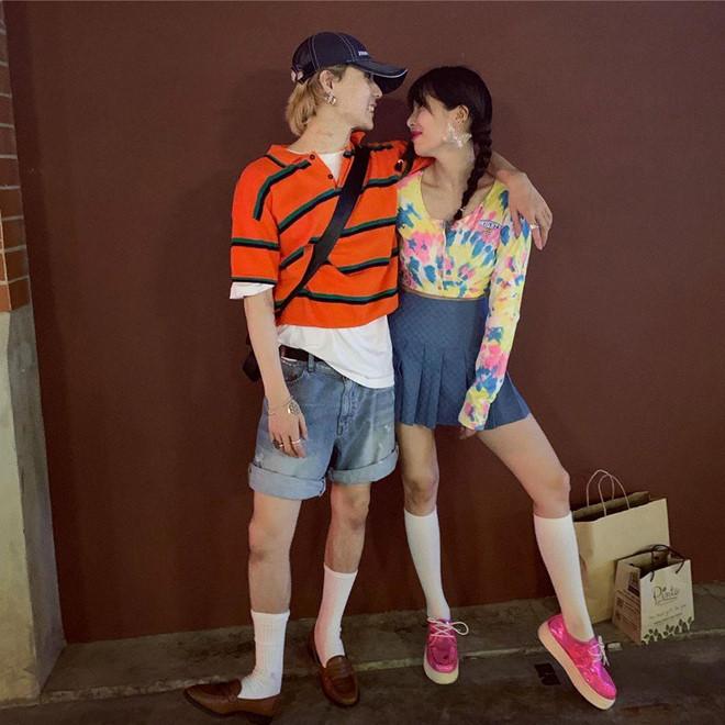 HyunA và người yêu chăm diện đồ đôi, có gu thời trang độc lạ-1