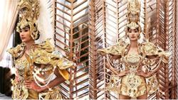 Hoàng Thùy lộ ảnh mặc trang phục dân tộc thi Miss Universe 2019 nhưng hình như có gì đó sai sai?