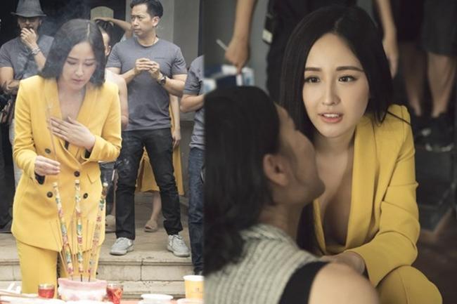 Phi Thanh Vân lần đầu lên tiếng vì bị chê mặc váy trễ khoe vòng 1 đi cúng Tổ nghề-3