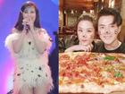 Đông Nhi quên lời bài hát, fan đổ do ăn pizza siêu to khổng lồ