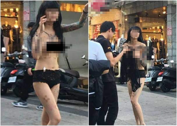 Cởi trần dạo phố Hà Nội ngày mưa, cô gái trẻ gây sốc người đi đường với kiểu thời trang kinh hãi-5