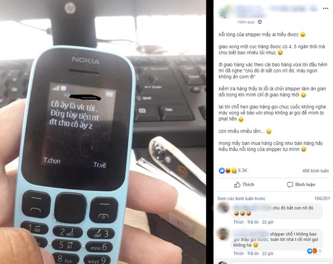 Éo le shipper đi giao hàng bị chồng của khách tưởng nhầm là nhân tình, nhắn tin cảnh cáo-1