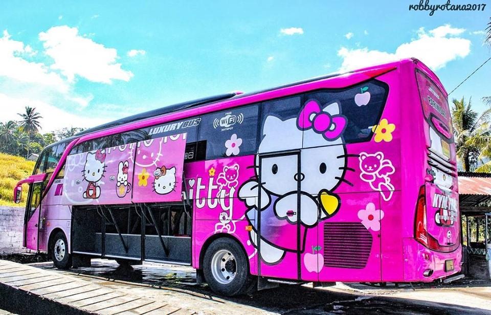 Thực hư việc xuất hiện xe đi Đà Lạt phiên bản HELLO KITTY toàn màu hồng làm tín đồ du lịch đứng ngồi không yên-2