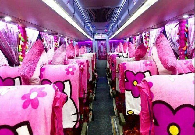 Thực hư việc xuất hiện xe đi Đà Lạt phiên bản HELLO KITTY toàn màu hồng làm tín đồ du lịch đứng ngồi không yên-4