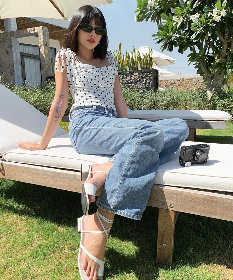 Linh Ka khoe street style như không mặc quần - Nhật Lê lăng-xê quần shorts 5 phân-8