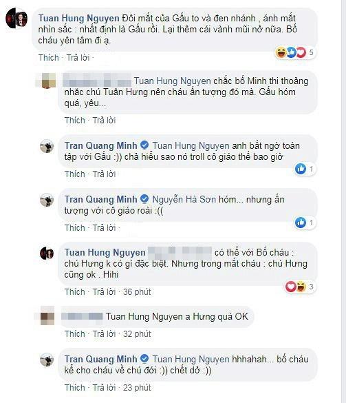 Lấy tên ca sĩ Tuấn Hưng mang ra chém gió với cô giáo, con trai 6 tuổi khiến BTV Quang Minh ngất trên cành quất-3