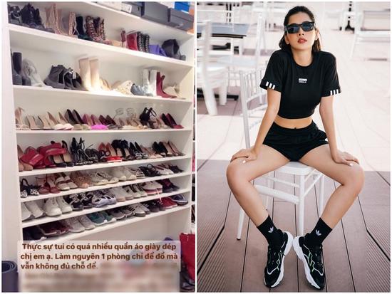 Cận cảnh căn phòng 'siêu to khổng lồ' chứa kín hàng hiệu của Chi Pu