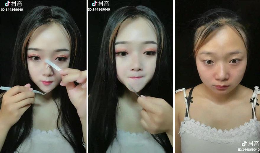 Chị em hiện nguyên hình sau khi tẩy trang 7749 lớp make up-8