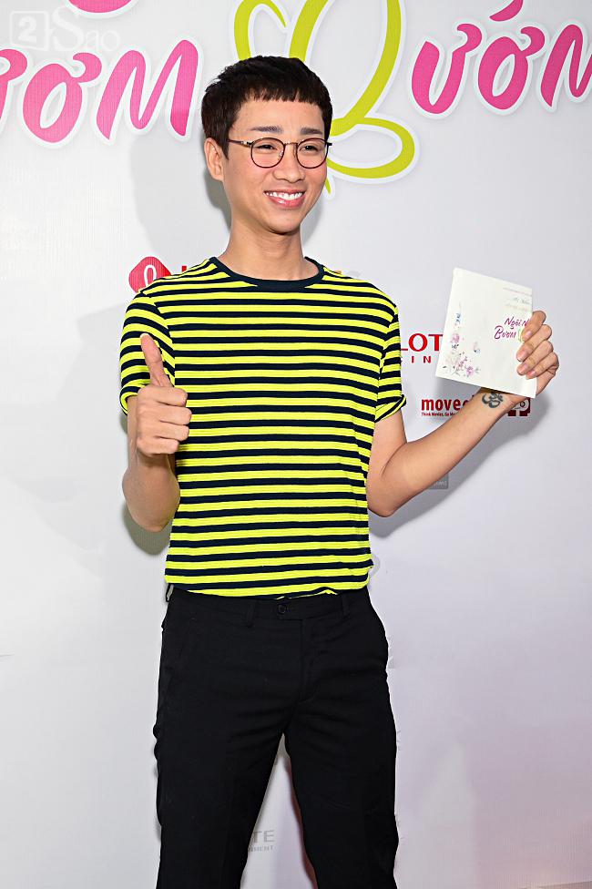 Tưởng Hồng Đào vắng mặt, ngờ đâu vẫn xuất hiện bên cạnh Quang Minh trong họp báo phim-13