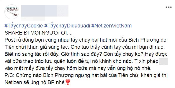 Dân mạng tuyên bố tẩy chay MV mới của Bích Phương chỉ vì có thể đây là bài hát do Tiên Cookie sáng tác-3