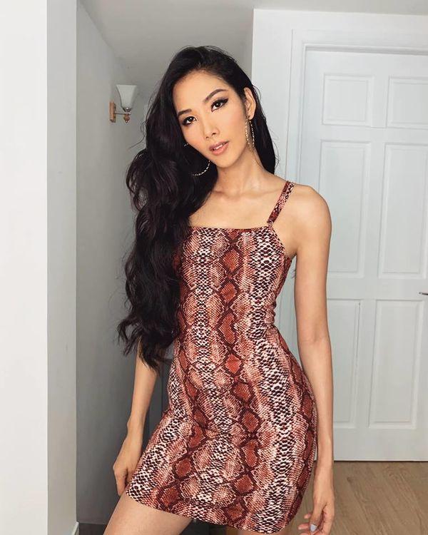 Hoàng Thùy lại xuất hiện với vòng 1 căng đét khiến nghi vấn nâng ngực thi Miss Universe 2019 càng có cơ sở-9