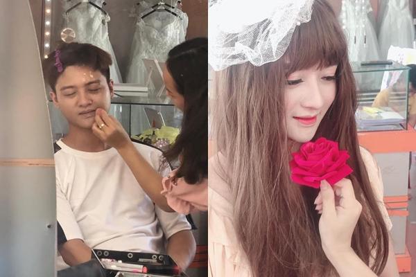 Để tóc dài rồi trang điểm, chàng trai làm phái kẹp nơ lo sốt vó khi diện kiến nhan sắc-1