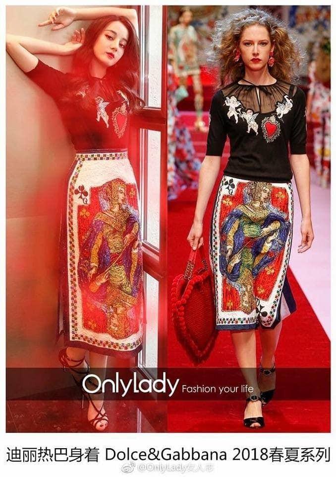 Địch Lệ Nhiệt Ba cứ mặc hàng hiệu là nghiễm nhiên xuất sắc hơn hẳn mẫu Tây-7