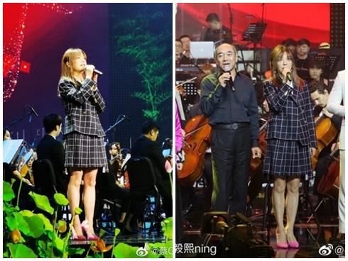 Triệu Vy hồn nhiên khoe mặt mộc già nua từ sân bay, phim trường đến chụp hình cùng Huỳnh Hiểu Minh-9