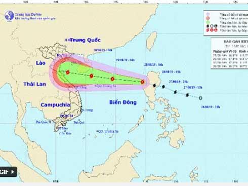 Bão Podul tràn vào Biển Đông gây mưa lớn suốt kỳ nghỉ lễ Quốc khánh