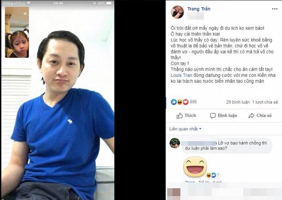 Phẫn uất khi xem clip võ sư đánh vợ, Trang Trần đe dọa chồng: Đừng dại tung cước-2