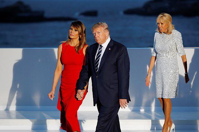 Đệ nhất phu nhân Pháp tốn hơn 400 triệu đồng cho váy áo 3 ngày dự G7-5