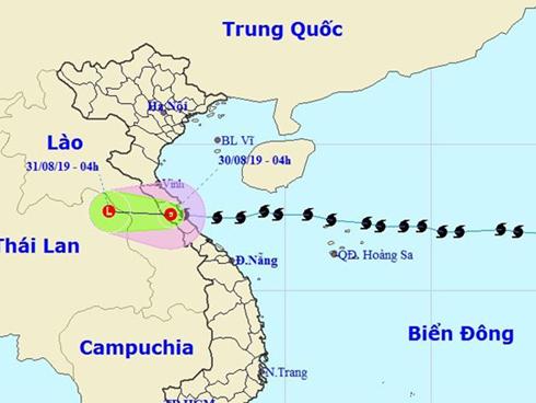 Bão số 4 suy yếu, Bắc Bộ và Trung Bộ tiếp tục mưa lớn-1