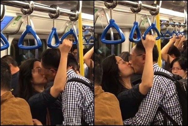 Hồn nhiên hôn nhau trên tàu điện ngầm, cặp đôi hứng đủ gạch đá từ MXH-2