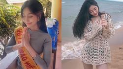 Thường ngày ăn mặc sexy, 'hotgirl thị phi' nổi tiếng thế hệ 10X vẫn được khen đúng mực khi đi lễ chùa