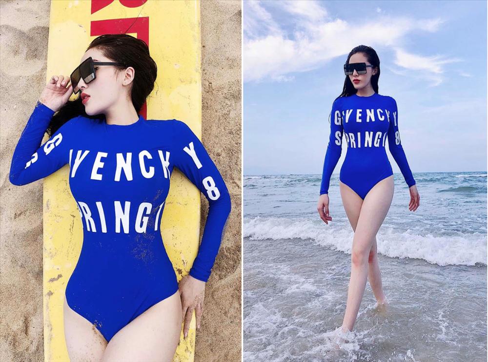 Hoa hậu Kỳ Duyên đã mặc loại bikini nào để tôn lên vòng 1 căng đầy?-3