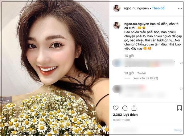 Giữa lúc Văn Đức có người mới, Ngọc Nữ đăng status ám chỉ tình cũ đang diễn và tỏ vẻ không quan tâm?-1