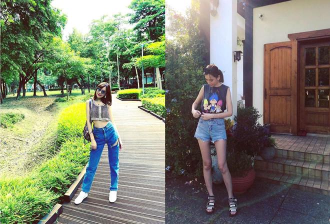 Vóc dáng chuẩn người mẫu ở tuổi 35 của vợ Lâm Chí Dĩnh-5