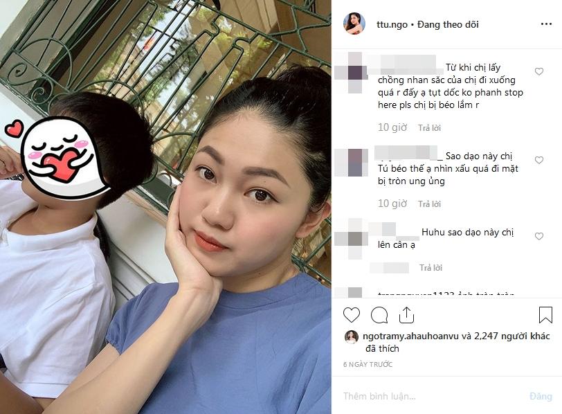 Á hậu Thanh Tú sau sinh liên tiếp bị chê: Phá dáng và xuống sắc-4