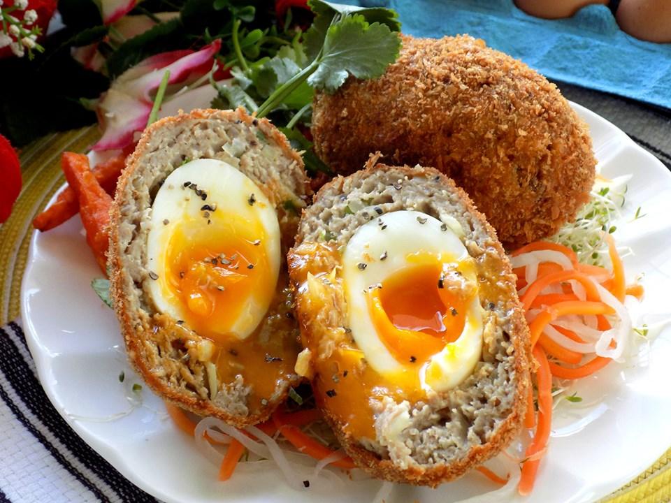 Chiêu đãi cả nhà thịt bọc trứng chiên xù lạ miệng cực ngon-6