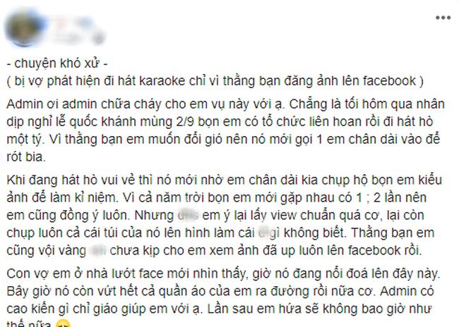 Đi hát karaoke mà bày đặt nói đi công tác với anh em, anh chồng bị vợ phát hiện đi tay vịn chỉ vì 1 thứ trên bàn-1