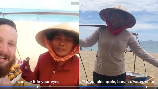 Cô bán hàng rong bắn tiếng Anh như gió lên fanpage nước ngoài-1