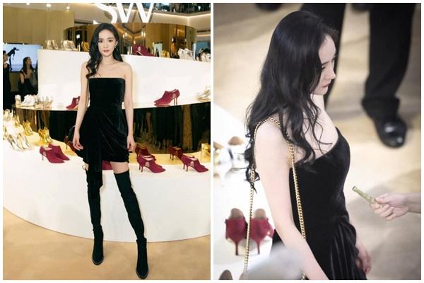 Không phải ai cũng dám ăn mặc phá cách như Dương Mịch: Trên diện váy thướt tha là vậy, dưới lại đi giày thể thao-6