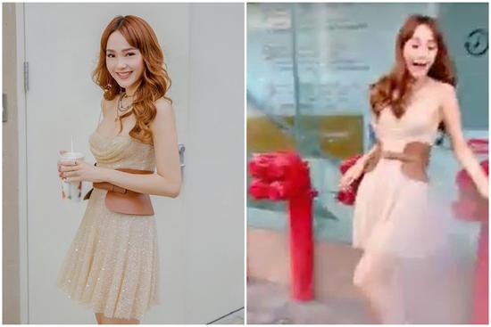 Minh Hằng gặp 'tai nạn' khi đang thả dáng chụp ảnh ở Hàn Quốc mà fan vừa thương vừa buồn cười