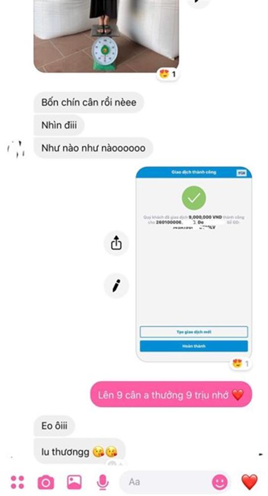 Thấy người yêu gầy gò, chàng trai đưa ra yêu cầu: Tăng 1kg chuyển khoản 1 triệu đồng, bạn gái tăng liền 9kg-2