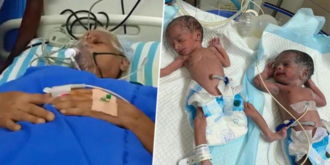 Cụ bà 73 tuổi sinh hai bé gái-1