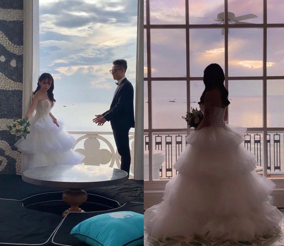 Nhà siêu giàu, con gái đại gia Minh Nhựa vẫn diện lại áo dài cưới trong lễ đón dâu-11