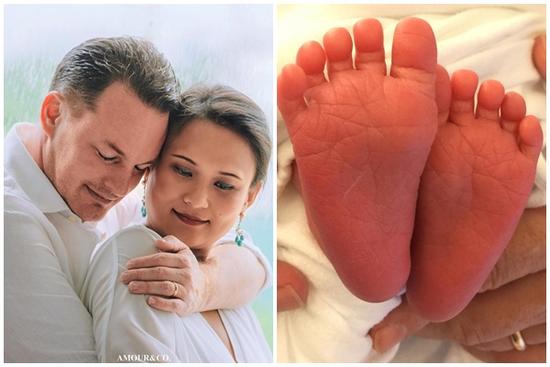 Vợ mới của chồng cũ Hồng Nhung khoe ảnh nhóc tì đáng yêu vừa chào đời